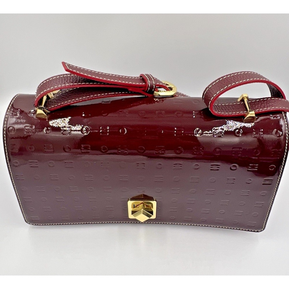 Arcadia Vinaccia Patent Leather Crossbody Handbag #1569 NWT - Picture 6 of 15